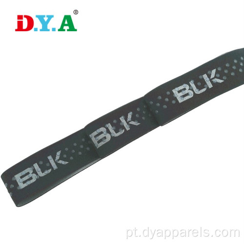 Banda elástica de nylon cinza de 35 mm de largura